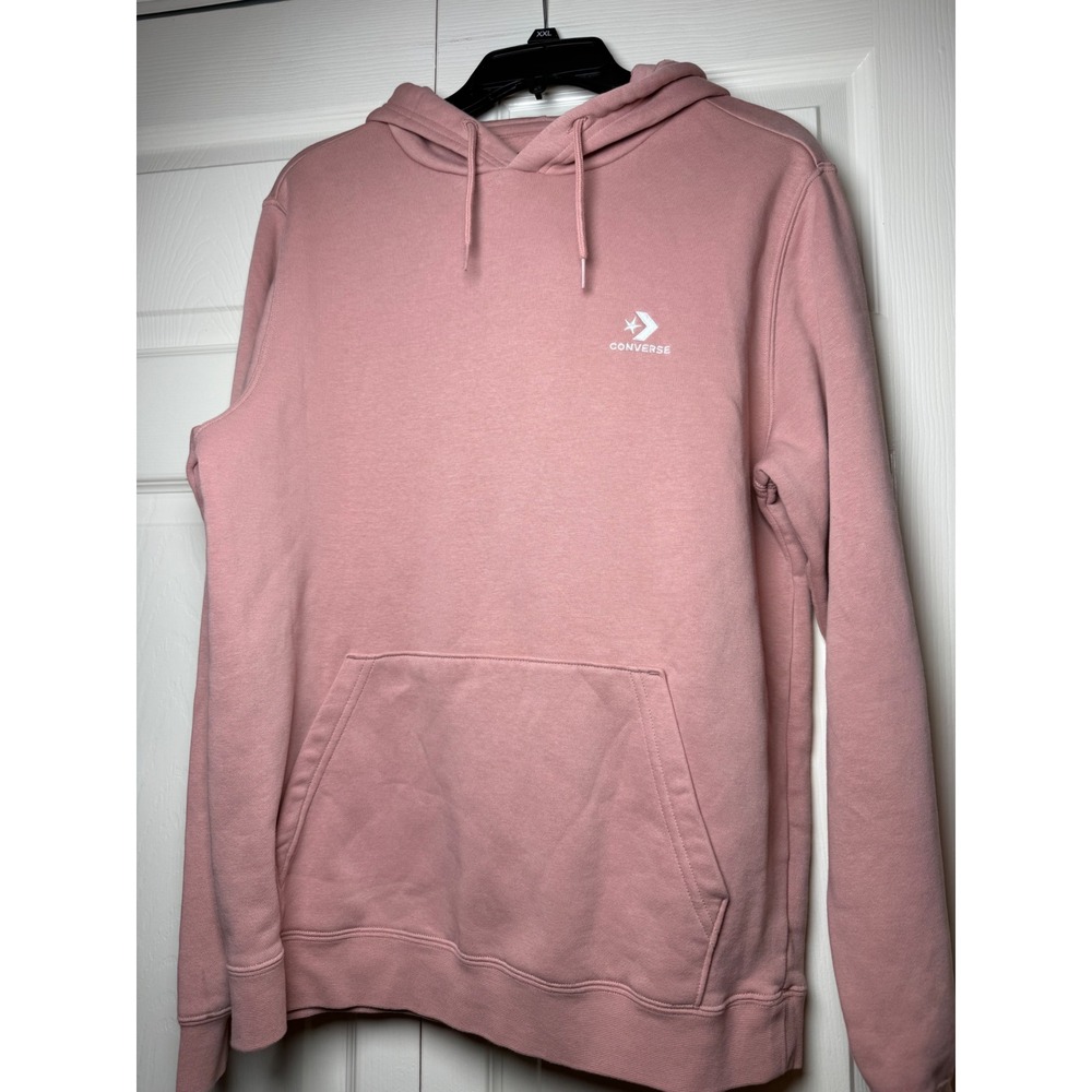 Converse Pullover Hoodie Dusty Rose‎ Pink Star Chevron Logo Small